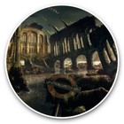 2 x Vinyl Stickers 30cm - Post Apocalyptic London City UK #46175