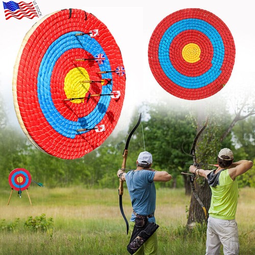 50CM Bogenschießen Stroh Zielbrett Bogenpfeil Darts Schießen Praxis Outdoor Sport - Bild 1 von 10