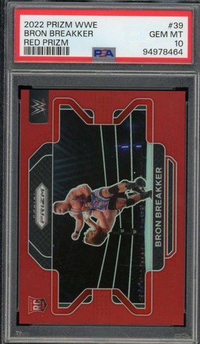 Bron Breakker Rookie Card 2022 Prizm Red Prizm #39 PSA 10 - Picture 1 of 2
