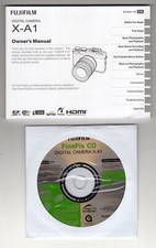 Fuji Fujifilm X-A1 Camera Instruction Manual / User Guide In English w/ CD