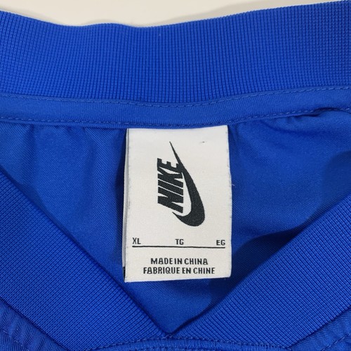 Vintage NIKE Blue classic cropped football jersey women’s size XL Y2K - Picture 3 of 3