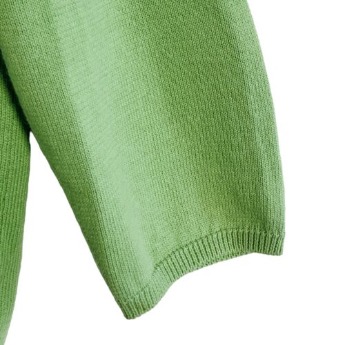 Alfred Dunner Womens Sweater 1X Green Pullover 3/4 Sleeve Embroidered Beaded - Picture 3 of 10