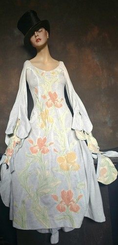 Antique Vintage William Morris Theatre Medieval Costume Womens Dress LB - Picture 5 of 19