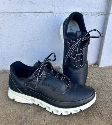 Women s ECCO Multi-Vent Leather Gore-Tex Shoe Black Sz 6