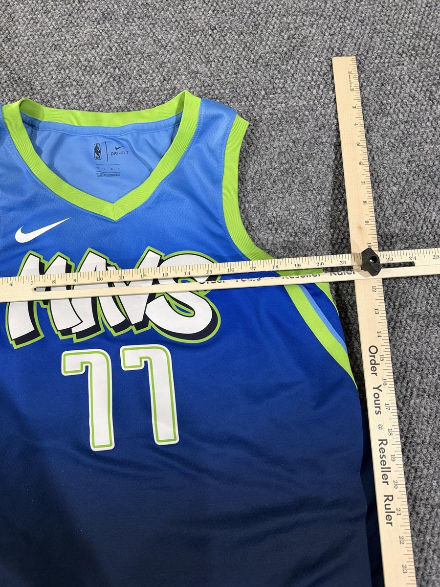 Dallas Mavericks Jersey Mens large 48 Blue NBA Basketball Luka