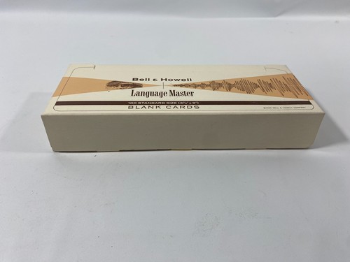 100 Bell & Howell Language Master Magnetic Strip Blank Cards 3-7/16" x 9" NOS - Picture 7 of 11