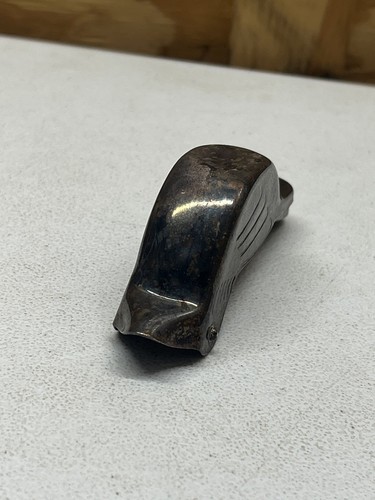 Vintage PRESSE Vogelform Zitrone Limette Zitruspresse Saftpresse Silber Teller - Bild 3 von 5