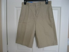NWT French Toast boys youth size 16 adjustable waist uniform flat front shorts