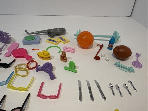 Y2K Barbie Zubehör Konvolut Haustiere Sport Lebensmittel Instrumente Sonnenbrillen & mehr! - Bild 6 von 9