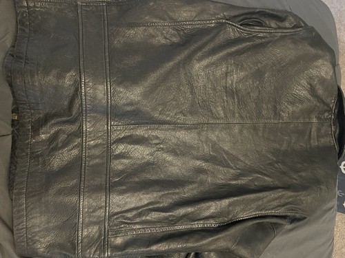 Vintage Wilson’s Leather Black Jacket 1986 READ Large Size L - Picture 13 of 22