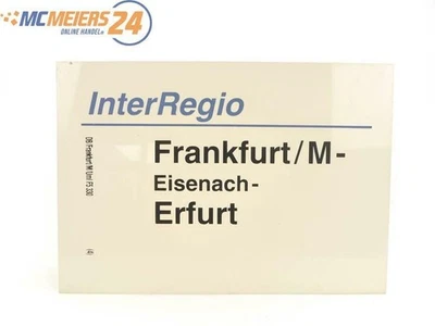 Plaque de circulation des trains E244 plaque de wagon InterRegio Frankfurt / ... - Photo 1/2