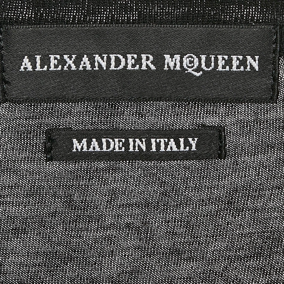 Alexander McQueen Black Ribcage Print Cotton TShirt M - image 4 of 4