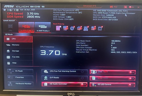 Gaming PC Ryzen 7 2700X GTX 1660 Ti 16 GB M.2 NVMe 128 GB + HD 1TB WIN 11 Pro - Picture 13 of 19