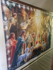 Nativity Tapestry XL Nativity Scene Wall Hanging 6ft×8ft