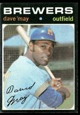 1971 Topps Dave May Milwaukee Brewers #493