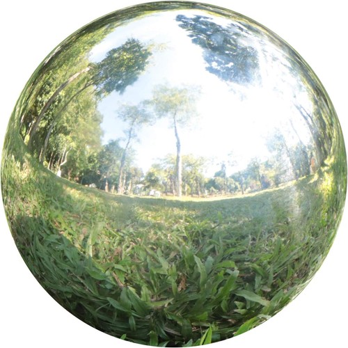 Gazing Balls for Garden, Home Outdoor Hollow Sphere Stainless Steel Gazing 6 Inc - Picture 3 of 5