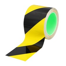 Floor Marking Tape, 3.1 Inch x 110 ft Warning Safety Tape, Black/Yellow