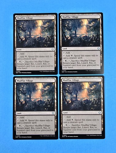 4x Mudflat Village Bloomburrow 2024 BLB Mtg Magic Gathering Card Land Mana 257 - Picture 1 of 2