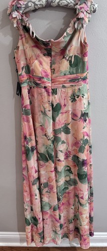 Adrianna Papell Off The Shoulder Chiffon Gown 10 Fairy Whimsigoth Homecoming - Bild 9 von 10