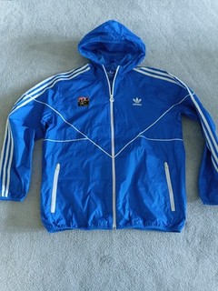 Adidas Gorillaz XL Track Jacket Windbreaker 25" Pit To Pit Blue 2012 Retro