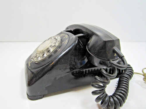 VINTAGE 1961 AUTOMATIC ELECTRIC 802 BLACK DREH MONOPHONE TELEFON PHONE #6 - Bild 3 von 10