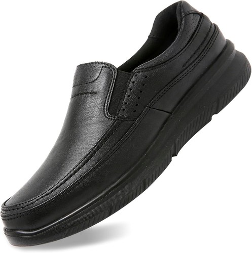 Men's Slip On Casual Loafers, Comfortable Walking Shoes for Men, 8, Black