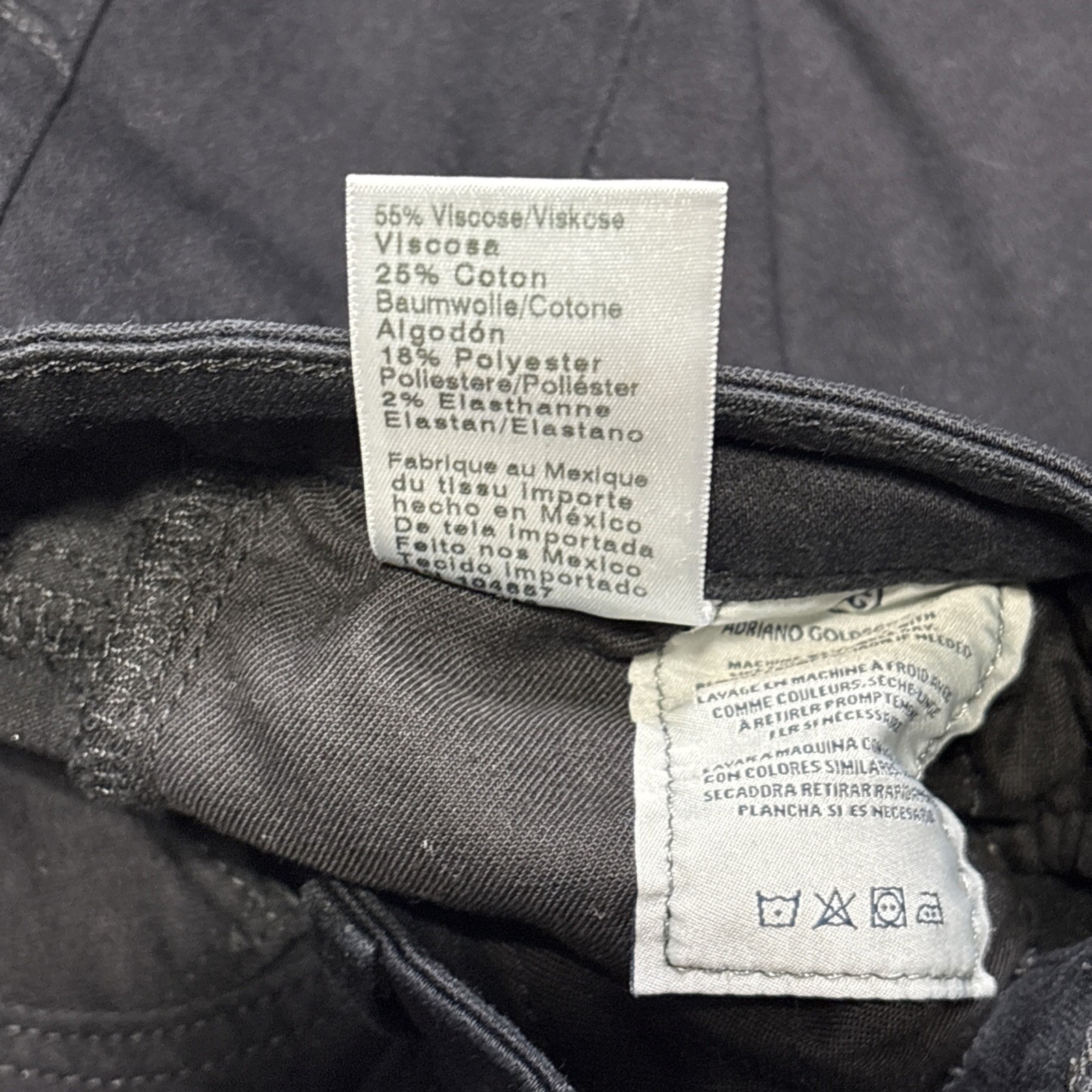 AG Adriano Goldschmied The Prima Cigarette Ankle Black Jeans Size 28R (30x27.5) - View 7