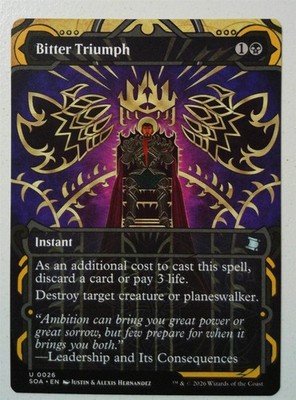 Bitter Triumph *Uncommon* Magic MtG x1 SOA Mystical Archive | eBay