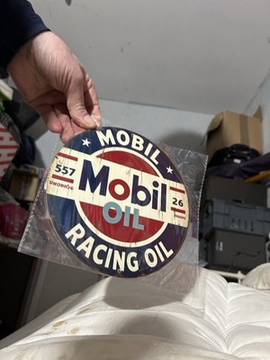 Mobil Oil Racing Oil Sign