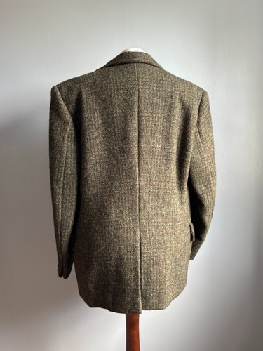 HARRIS TWEED JACKET 38 40 mens green 100% pure new wool JAGLA tailored GLASGOW - Picture 18 of 20