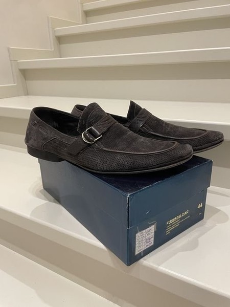 Men FABI Loafers Brown Suede 44