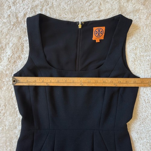 Tory Burch Damen Kleid Azalee Schwarz Wollmischung Etui Night Out Gr. 4 - Bild 10 von 14