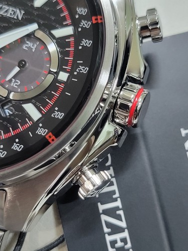 NEU✅TACHYMETER✅Citizen Eco-Drive Schwarz Chrono Datum Zifferblatt Herrenuhr CA4561-89E - Bild 4 von 14