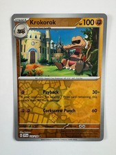 Krokorok [Reverse Holo] #116 Prices | Pokemon Scarlet & Violet | Pokemon  Cards