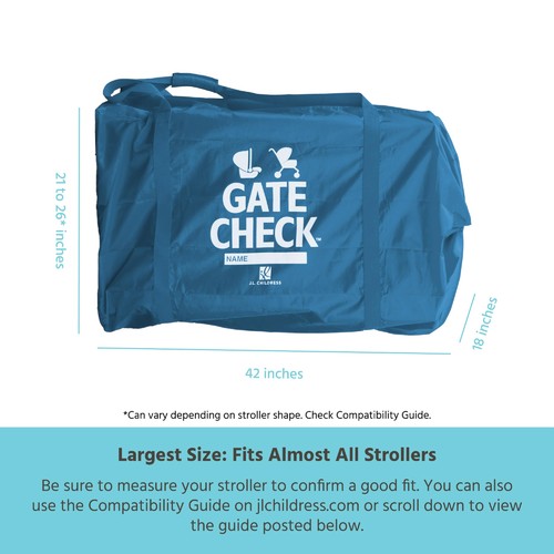 JL Childress Deluxe Gate Check Tasche für Autositze und Kinderwagen - Bild 5 von 7