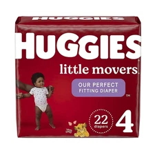 22 Count Huggies Little Movers Diapers Size 4