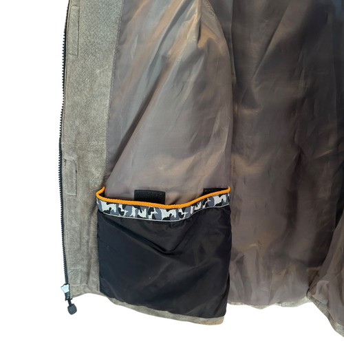 Gilet uomo M. Julian Wilsons Leather Experts L grigio scamosciato utility multitasche - Foto 14 di 16