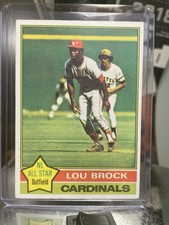 Topps 1976 Lou Brock #10 St. Louis Cardinals Baseball Trading Card