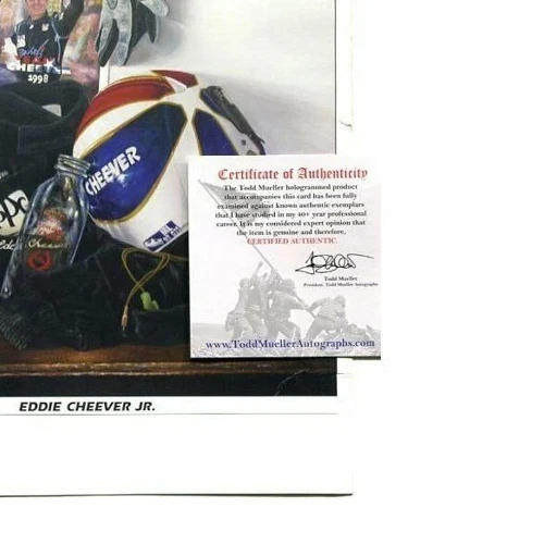 Eddie Cheever Jr Autographed Photo: COA Signed Indy 500 Race Car! Formula One F1 - Image 4 of 4
