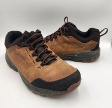 Merrell Forestbound Hiking Trail Shoe Mens 8.5 Brown Leather J99643 Cap Toe