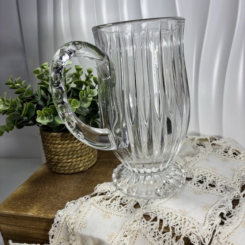 BEAUTIFUL MIKASA CRYSTAL PARK LANE 8 1/4" FOOTED PITCHER - Picture 3 of 5
