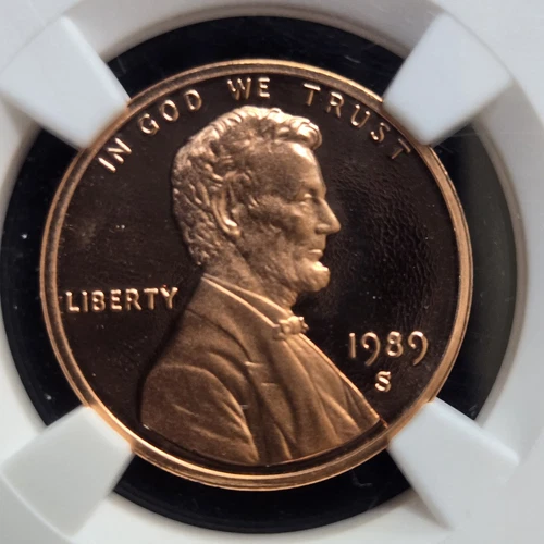 1989-S Lincoln Cent Graded PF69RD Ultra Cameo by NGC