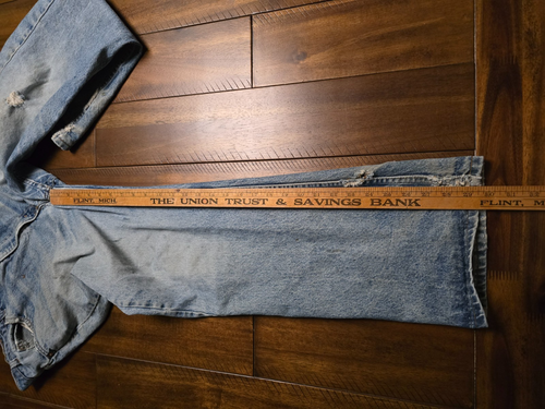 VTG Levi's 519 Orange Tab Straight Leg Jeans Actual 36x30 Distressed - Picture 19 of 19