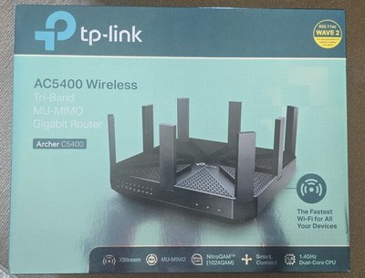 TP-Link Archer C5400 Tri-Band MU-MIMO Wireless AC5400 Gigabit Router - USED
