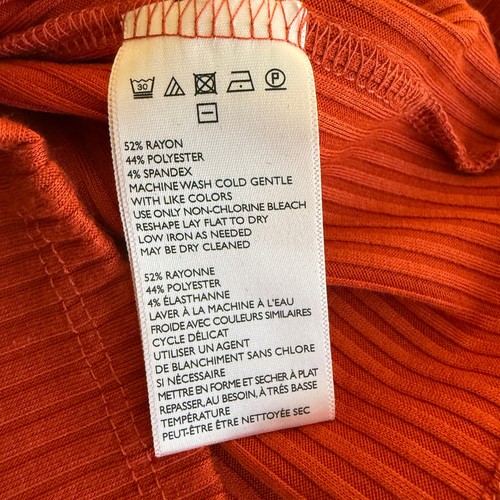 Urban Outfitters Sweater Mini Dress Women XS Orange Knit Ribbed Retro Y2K Style - Picture 8 of 9