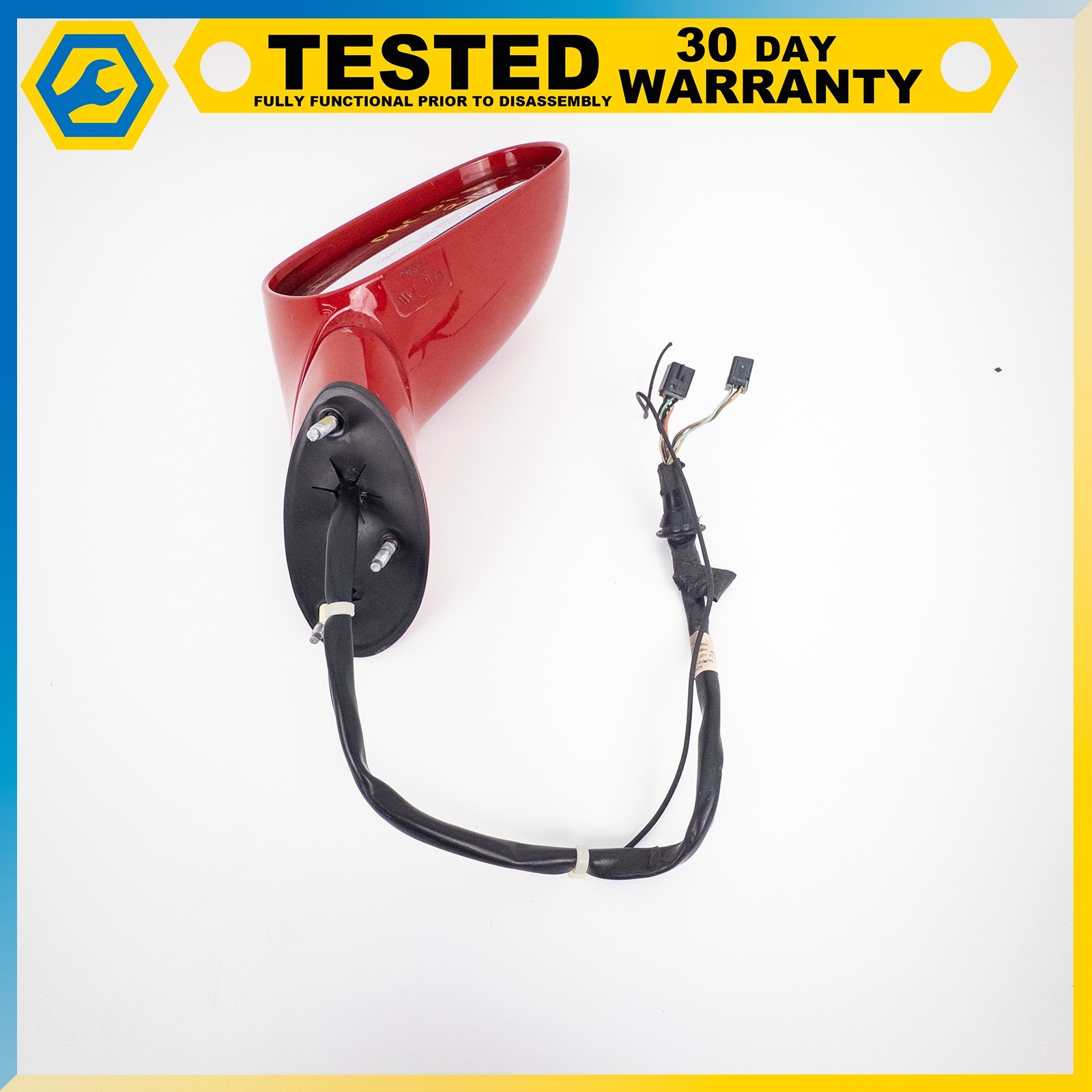 05-13 CHEVROLET CORVETTE C6 FRONT RIGHT POWER FOLD DOOR MIRROR ASSEMBLY RED OEM