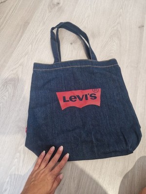 Levi's Tragetasche Denim blau uni, Doppelgriffe, Taschen, Stofffutter