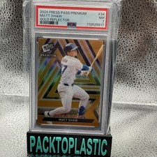 2024 Leaf Press Pass Matt Shaw #34 Reflector SP RC 3/10– Short Print! RARE