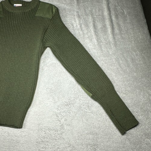 Vintage Commando Jack Young Sweater Mens 44 XL Green Wool Knit USMC Army USA - Picture 5 of 13