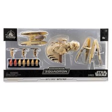 STAR WARS Micro Galaxy Squadron BATTLE DROID BATTLE PACK set Disney Exclusive NM